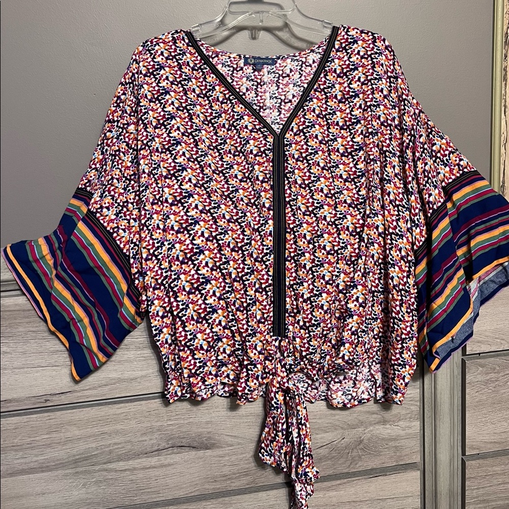 V neck  Democracy Blouse